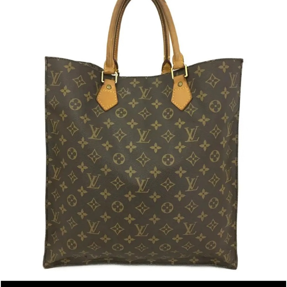 Big Louis Vuitton Monogram Tote Bag Sac Plat